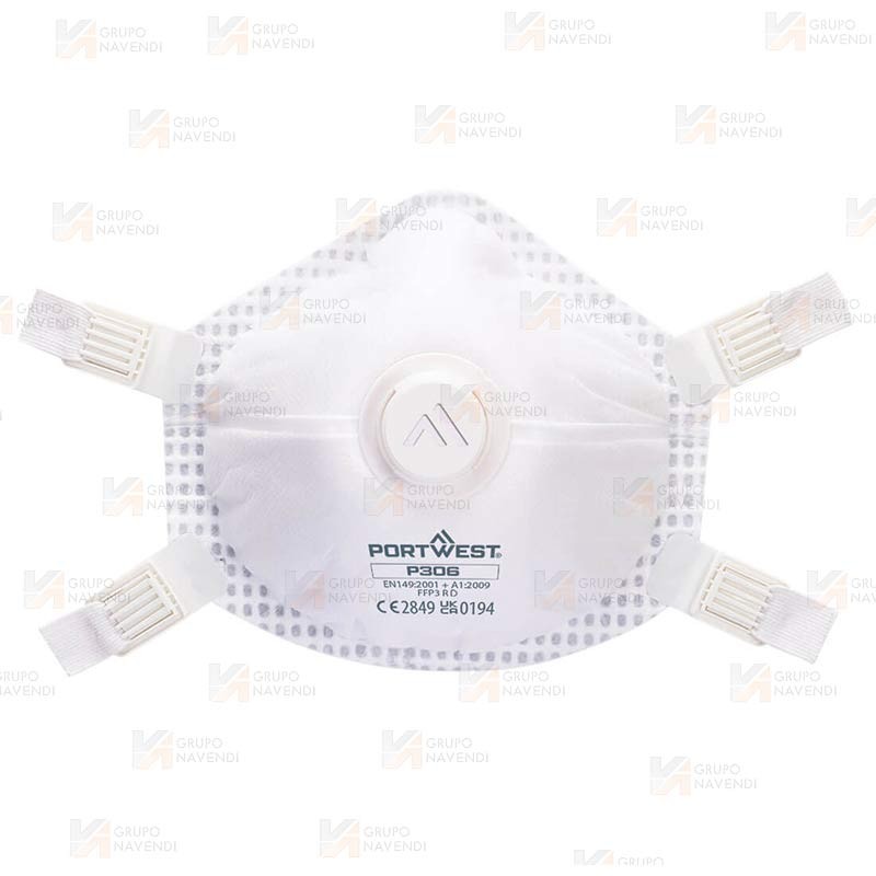 Mascarilla reutilizable con válvula tipo FFP2 NR