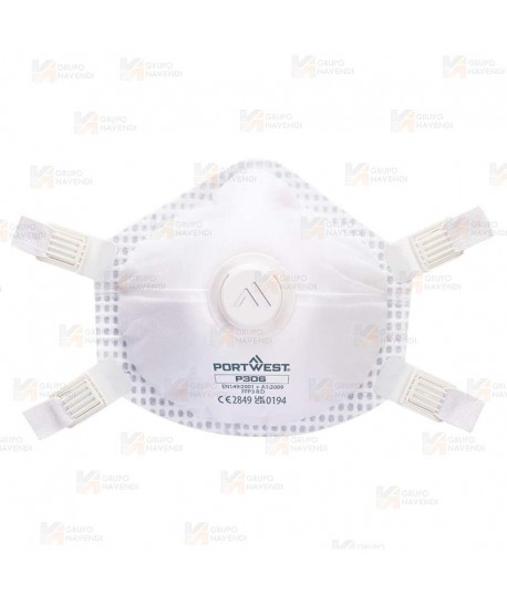 Mascarilla reutilizable con válvula tipo FFP2 NR