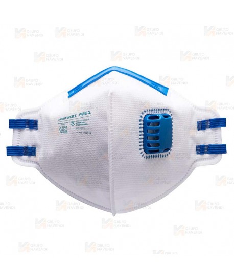 Mascarilla profesional plegable y con válvula, tipo FFP2 NR