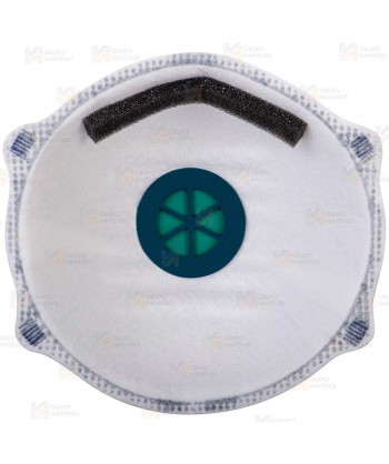Mascarilla dolomita de carbón activo con válvula tipo FFP2 NR D