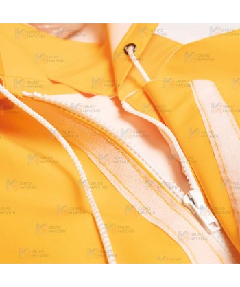 Chaqueta gruesa o pescadora para pesca industrial y deportiva color amarillo