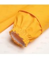 Chaqueta gruesa o pescadora para pesca industrial y deportiva color amarillo