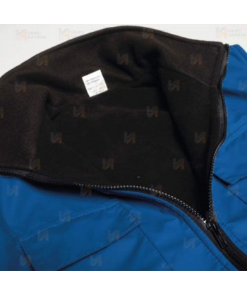 Chaleco impermeable para actividades deportivas color azulina