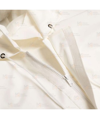 Chaqueta impermeable para industria alimentaria color blanco