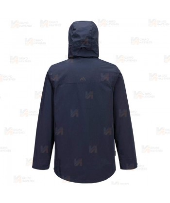 Parka 3 en 1, impermeable, transpirable y corta-viento color azul marino