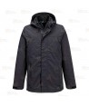 Parka 3 en 1, impermeable, transpirable y corta-viento color azul negro