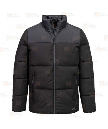Parka acolchada, impermeable y transpirable con capucha color negro