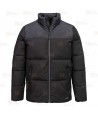 Parka acolchada, impermeable y transpirable con capucha color negro