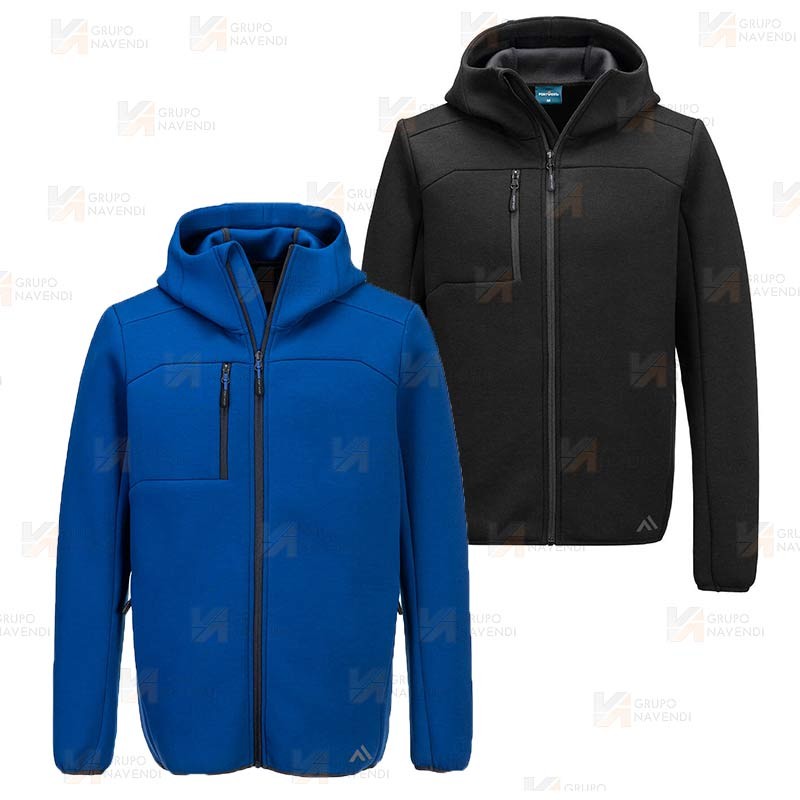 Cazadora softshell de tres capas, con capucha