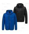 Cazadora softshell de tres capas, con capucha