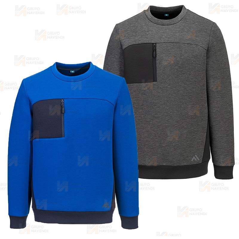 Sudadera con cuello redondo para frío intenso