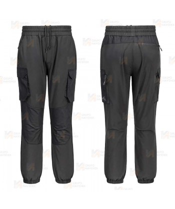 Pantalón laboral con refuerzos y con tejido elástico
