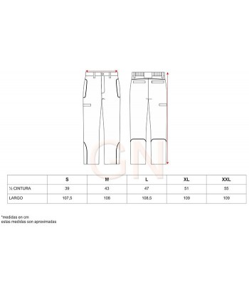 Pantalón softshell multibolsillos