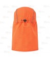 Gorra de visera con faldón para la nuca color naranja flúor