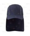 Gorra de visera con faldón para la nuca color azul marino