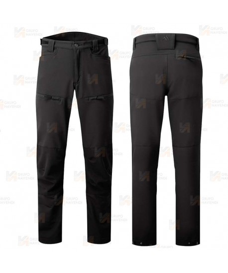 Pantalón elástico con refuerzos WX2 con materiales ecológicos color negro