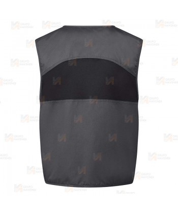 Chaleco multibolsillos,  transpirable para climas cálidos color gris