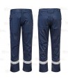 Pantalón ignífugo multinorma muy grueso y resistente color azul marino