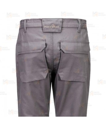 Pantalón ignífugo multinorma, económico y muy resistente color gris