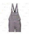 Pantalón peto ignífugo multinorma, económico y muy resistente color gris oscuro