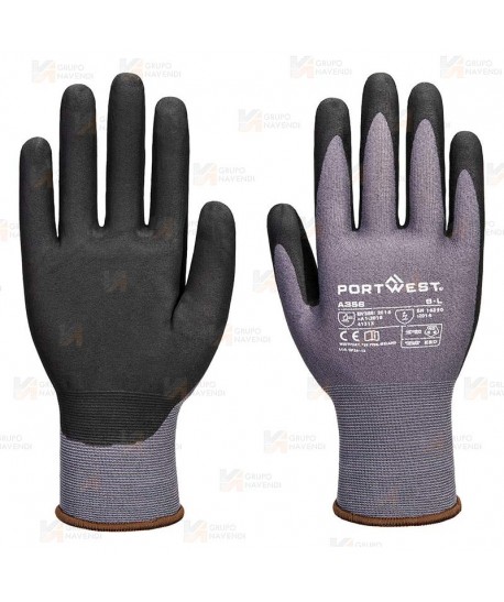 Guantes ESD muy finos de espuma de nitrilo, antideslizante y antiestático