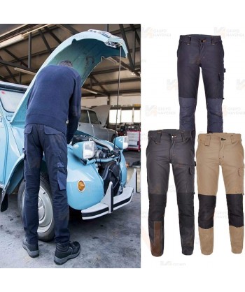 Pantalón laboral multibolsillos con refuerzos de cordura
