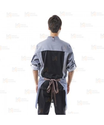 Chaqueta de cocina con tejido elástico y espalda Coolmax -Hombre-