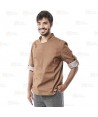 Chaqueta de cocina con tejido elástico y espalda Coolmax -Hombre-