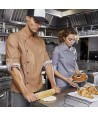 Chaqueta de cocina con tejido elástico y espalda Coolmax -Hombre-