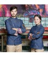 Chaqueta de cocina con tejido elástico y espalda Coolmax -Hombre-