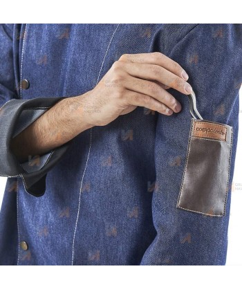 Chaqueta de cocina con tejido elástico y espalda Coolmax -Hombre-