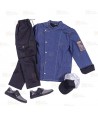 Chaqueta de cocina con tejido elástico y espalda Coolmax -Hombre-