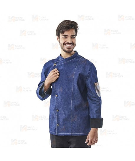 Chaqueta de cocina con tejido elástico y espalda Coolmax -Hombre-