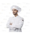 Chaqueta de cocina con tejido microfibra y espalda Coolmax -Hombre- color blanco