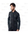 Chaqueta de cocina con tejido microfibra y espalda Coolmax -Hombre- color negro