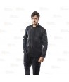 Chaqueta de cocina con tejido microfibra y espalda Coolmax -Hombre- color negro