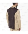 Chaqueta de cocina con tejido microfibra y espalda Coolmax -Hombre- color beige