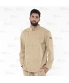 Chaqueta de cocina con tejido microfibra y espalda Coolmax -Hombre- color beige