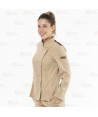 Chaqueta de cocina con tejido microfibra y espalda Coolmax -Mujer-