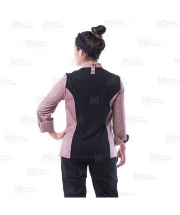 Chaqueta de cocina con tejido elástico y espalda Coolmax -Mujer-