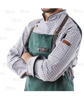 Chaqueta de cocina con tejido elástico y espalda Coolmax -Hombre-