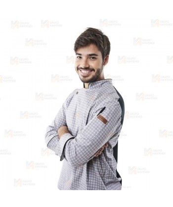 Chaqueta de cocina con tejido elástico y espalda Coolmax -Hombre-