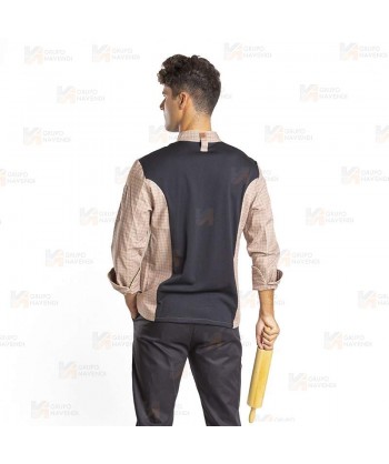 Chaqueta de cocina con tejido elástico y espalda Coolmax -Hombre-