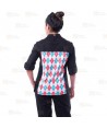 Chaqueta de cocina con tejido elástico y espalda Coolmax -Mujer-