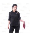 Chaqueta de cocina con tejido elástico y espalda Coolmax -Mujer-