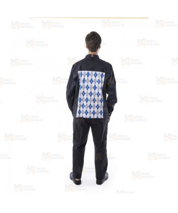 Chaqueta de cocina con tejido elástico y espalda Coolmax -Hombre-