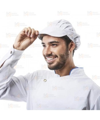 Chaqueta de cocina con tejido elástico y espalda Coolmax -Hombre-