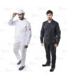 Chaqueta de cocina con tejido elástico y espalda Coolmax -Hombre-