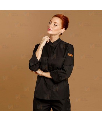 Chaqueta de cocina con tejido microfibra y espalda Coolmax -Mujer-