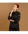 Chaqueta de cocina con tejido microfibra y espalda Coolmax -Mujer-